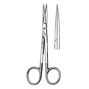 Iris Scissors 11 4 cm, 25 mm Blades, Straight, Carb Edge