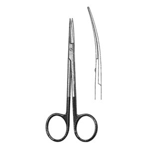 Supercut Iris Scissors 11 4 cm, 25 mm Blades, Curved