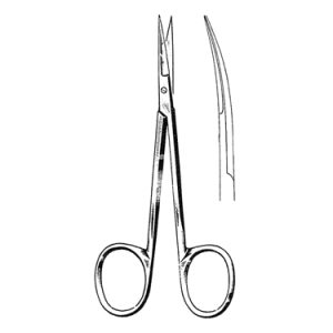 Iris Scissors 10 5 cm, 22 mm Blades, Delicate, Curved