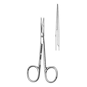 Iris Scissors 10 5 cm, 27 mm Blades, Delicate, Straight