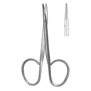 Utility Scissors 10 5 cm, 15 mm Blades, Flat Shanks, Straight