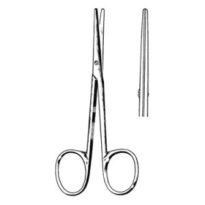 Strabismus Scissors 11 4 cm, 30 mm Blades, Straight