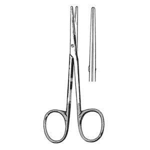 Strabismus Scissors 11 4 cm, 30 mm Blades, Carb Edge, Straight