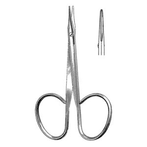 Stevens Tenotomy Scissors 9 5 cm, 13 mm Blades, Blunt Tips, Flat Shanks, Straight