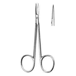 Stitch Scissors 9 8 cm, 15 mm Blades, Semi Sharp Tips, Straight