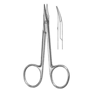 Gradle Stitch Scissors 9 5 cm, 13 mm Blades, Blunt Tips
