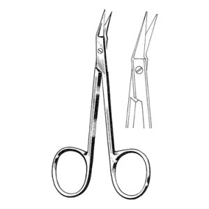 O Brien Suture Scissors 9 5 cm, 15 mm Blades, Angled