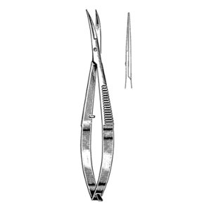 Micro Stitch Scissors 11 4 cm, 16 mm Blades, Sharp Tips, Straight
