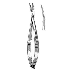 Micro Stitch Scissors 11 4 cm, 16 mm Blades, Sharp Tips, Curved