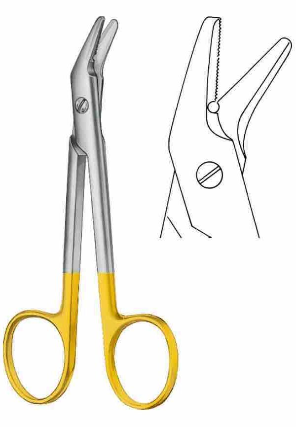 Universal Wire Cutting Scissors 13 cm, with tungsten carbide inserts