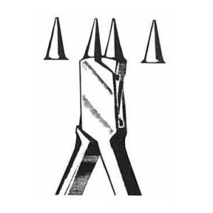Wire Bending Plier 12 5 cm, 0 5 0 7 mm, with tungsten carbide jaws