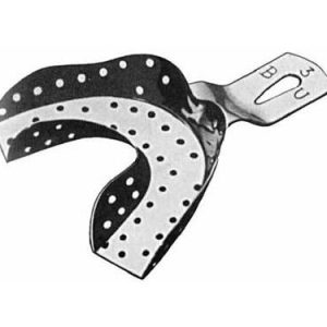 Impression Tray Inf B (BU), Toothed Lower Jaws, Perforated, Fig  1