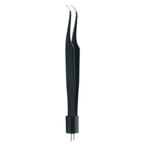 Jeweler Non Stick Forceps # 7, 4 1/2" (11 5 cm) Tip Size: 0 3 mm, 0 5 mm