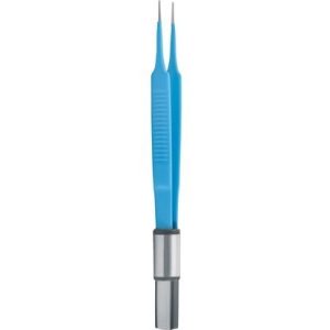 McPherson European Bipolar Forceps 3 1/2" (9 0 cm) Tip Size: 0 3 mm, 0 5 mm