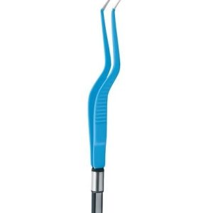Bayonet European Bipolar Forceps Angled Up 6" (15 2 cm) Tip Size: 0 3 mm, 0 5 mm, 1 0 mm, 1 5 mm, 2 0 mm