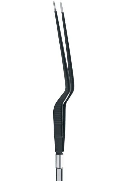 Bayonet European Non Stick Bipolar Forceps 7 3/4" (20 0 cm) Tip Size: 0 3 mm, 0 5 mm, 1 0 mm, 1 5 mm, 2 0 mm
