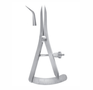 Castroviejo Calipers, 87mm, 20mm Spread, Curved