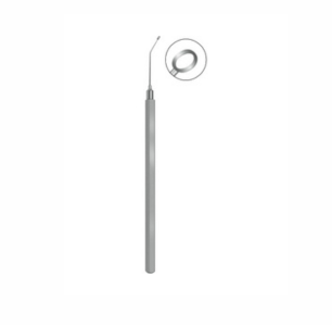 Nightingale Capsule Polishing Curette, 125mm, 1 75mm Diameter Open Ring, Semi Sharp, Posterior Edge