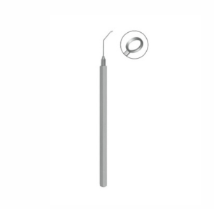 De La O Nucleus Delaminator, 100mm, 1 75mm Diameter Ring, Angled Tip, Anterior And Posterior Edges