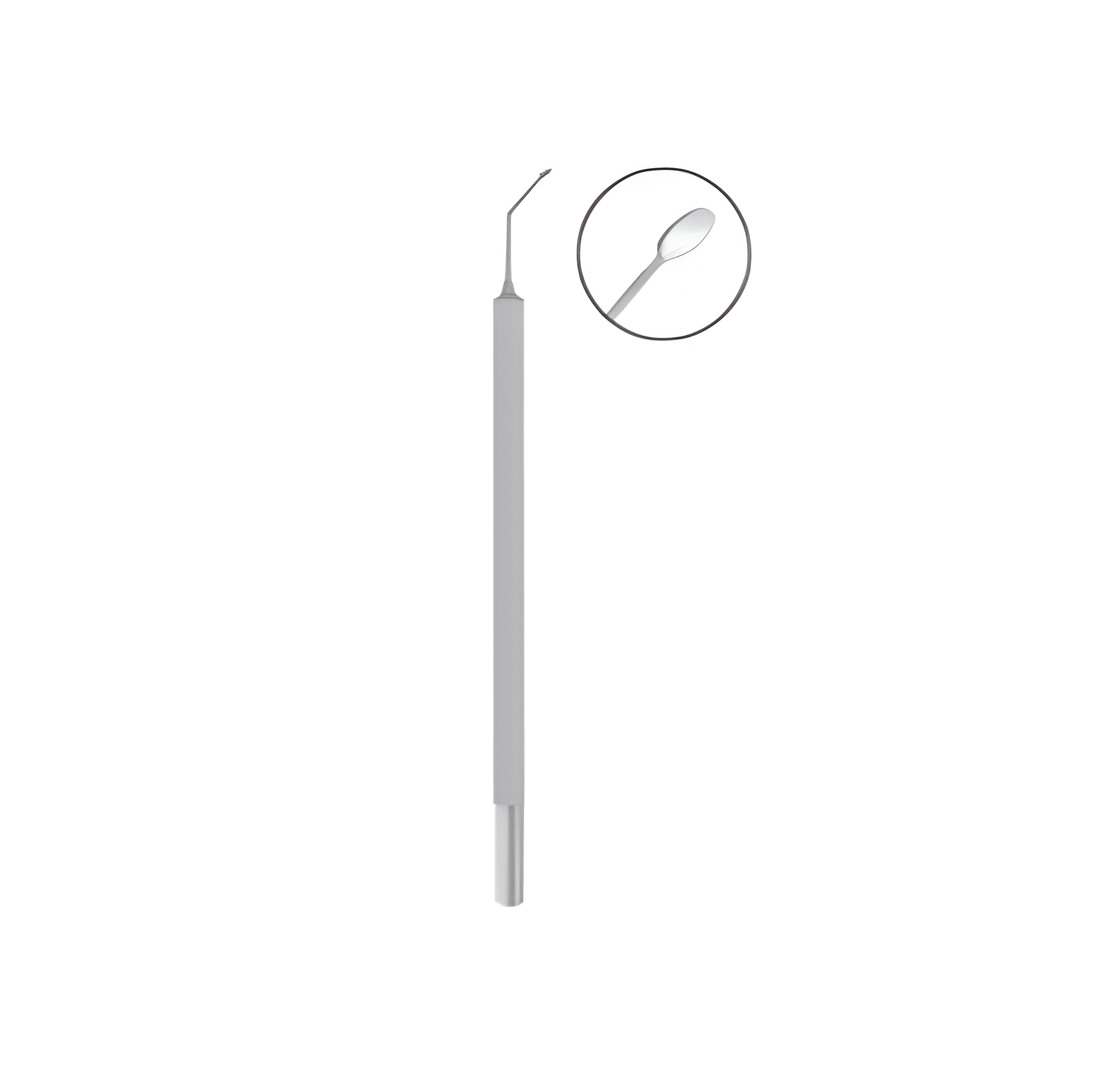 B H Kim Intraocular Mirror, 115mm, Highly Reflective 2 5mm Disc, Angled At 10mm Image 2