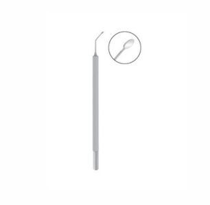 B  H  Kim Intraocular Mirror, 115mm, Highly Reflective 2 5mm Disc, Angled At 10mm