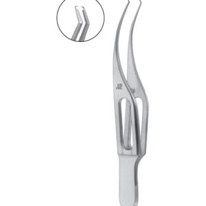Pierse Colibri Corneal Forceps, 75mm, Very Delicate 1 x 1 Teeth, 0 12mm