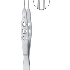 Castroviejo Suturing Forceps, 110mm, 1 x 2 Teeth With Tying Platform, 0 9mm