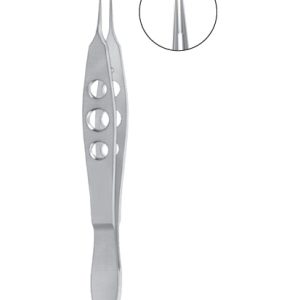 Mcpherson Tying Forceps, 100mm, 5mm Long Smooth Jaws, Straight, Stainless Steel