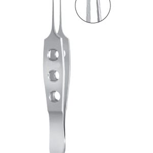 Bishop Harmon Tissue Forceps, 85mm, 1 x 2 Teeth, Delicate, 0 8mm
