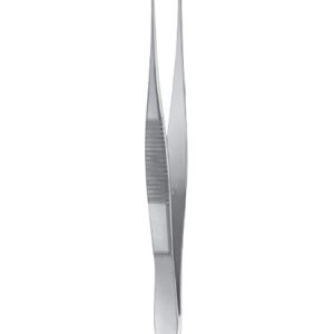 Graefe Tissue Forceps, 100mm, 1 x 2 Teeth, Standard, Straight