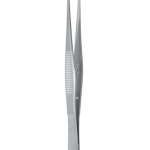 Elschnig Fixation Forceps, 105mm, 1 x 2 Teeth, Standard Teeth
