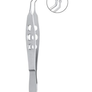 Jaffe Capsulorrhexis Forceps, 105mm, Very Delicate, Round Grasping Tips Extremely Thin, 11mm Long Shanks