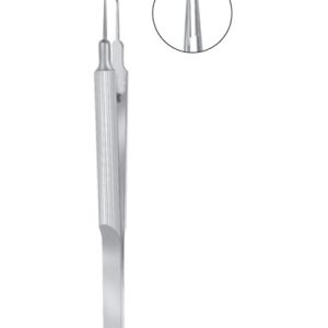 Tennant Tying Forceps, 105mm, Extra Delicate Smooth Jaws With 6mm Long Platform, Round Handle With Guide Pin, Straight