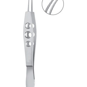 Harms Tying Forceps, 105mm, Standard Smooth Jaws For 7 0 To 9 0 Sutures, Curved