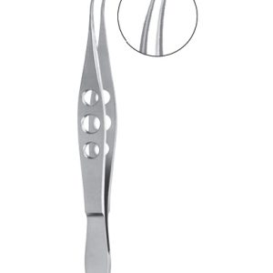 Jaffe Utility Forceps, 110mm, Very Delicate Smooth Jaws, Curved