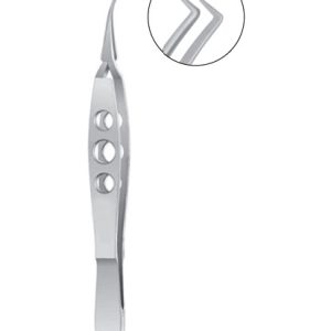 Hu Femto Forceps, 110mm, Blunted 0 3mm Tips Cross Action Mechanism
