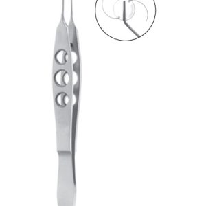 Livernois IOL Holding Forceps, 105mm, Highly Polished Round Jaws, Straight