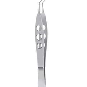 Faulkner Lens Holding Forceps, 100mm, Round, Smooth Jaws