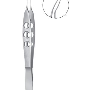 Buratto Soft IOL Inserting Forceps, 100mm, Extra Delicate Highly Polished Convex Jaws