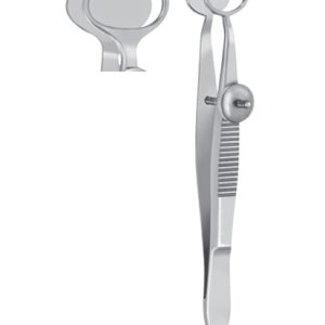 Desmarres Chalazion Forceps, 90mm, Oval, 20 x 13mm I D , Large