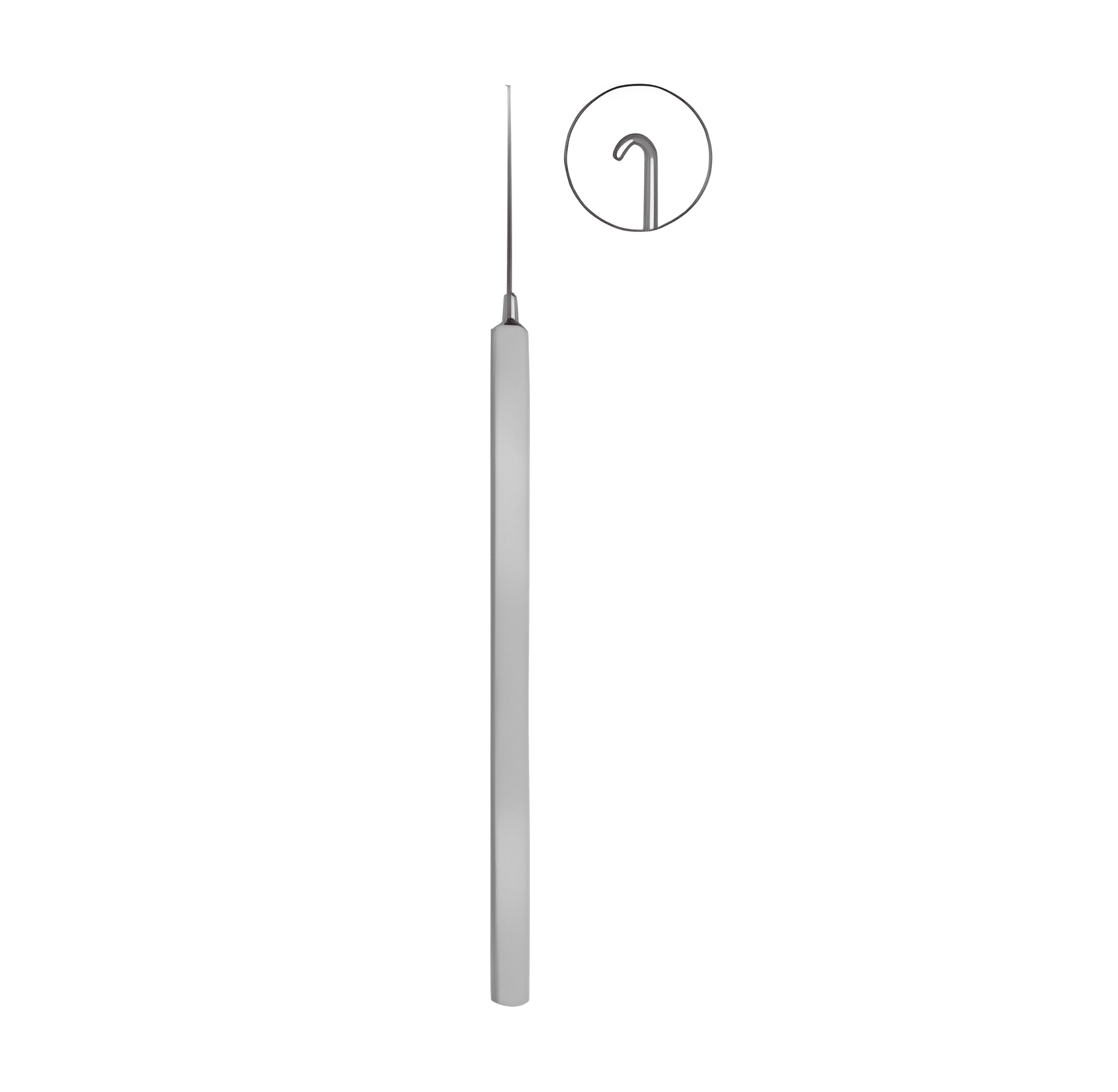 Bonn Micro Iris Hook, 125mm, Blunt, Flat Handle Image 2