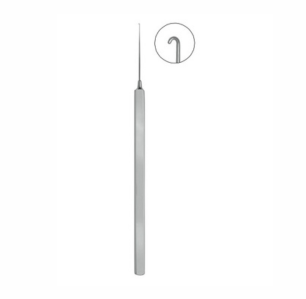 Bonn Micro Iris Hook, 125mm, Blunt, Flat Handle
