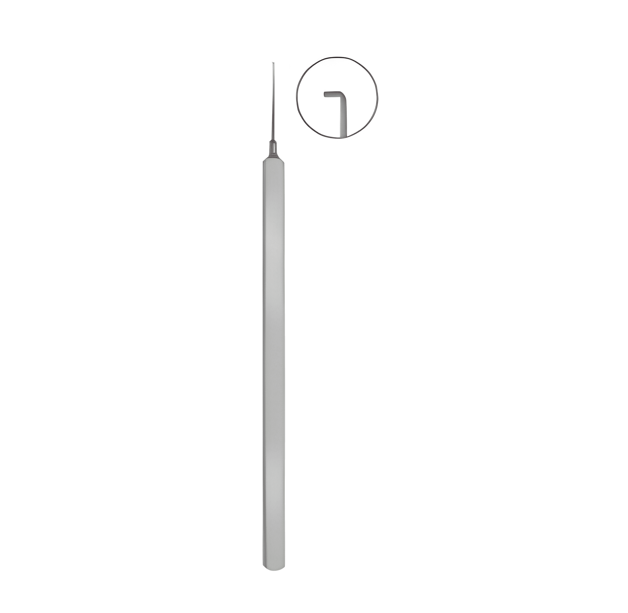 Jaffe Lens Manipulating Hook, 115mm, 0 15mm Diameter Blunt Tip, Straight Image 2