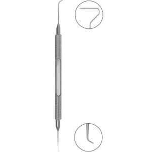 Lasik Flap Lifter, 130mm, Combines A 45 Degree Angled Sinskey Hook And A Thin Hook With A Conical Tip