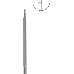 Fenzl Lens Manipulating Hook, 120mm, 0 15mm Diameter Tip, Round Handle, Angled