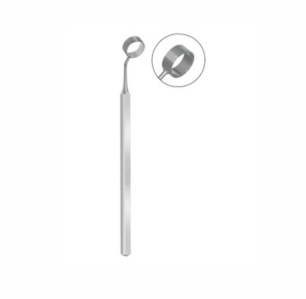 Camellin Style Lasek Alcohol Well, 120mm, 8 5mm Diameter, 270 Degree Semi Sharp Edge 90 Degree Cut Out for Flap Hinge