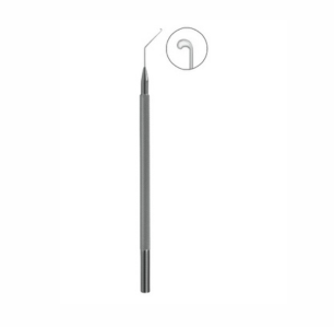 Grayson Nucleus Manipulator, 115mm, Flattened Smoothly Polished, 1 1mm Long With Tear Drop Shaped Tip