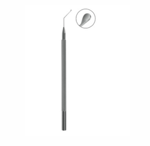 Drysdale Nucleus Manipulator, 110mm, Paddle Shaped Tip, Rounded Edges