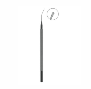 Pisacano Nucleus Rotator, 115mm, 1mm Vertical Flat Disc Shaped Tip With Angled to Tip Length of 11mm