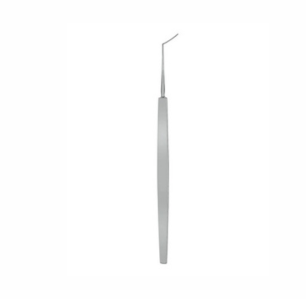 Elschnig Cyclodialysis Spatula, 115mm, Blunt Tip 1mm Wide Spatula With Angle To Tip Length of 10mm